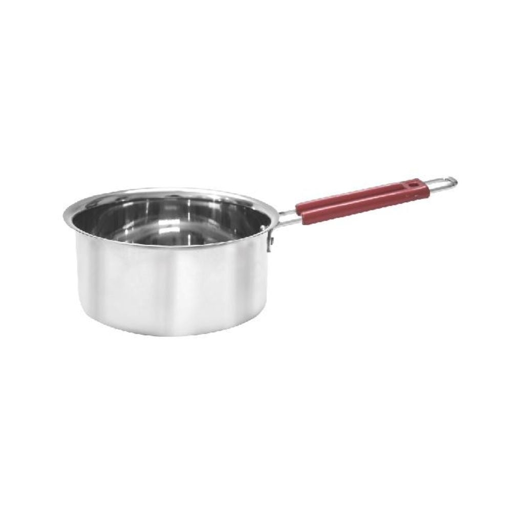 Bengani Stainless Steel 22 Gauge Plain Bottom Saucepan | Silver