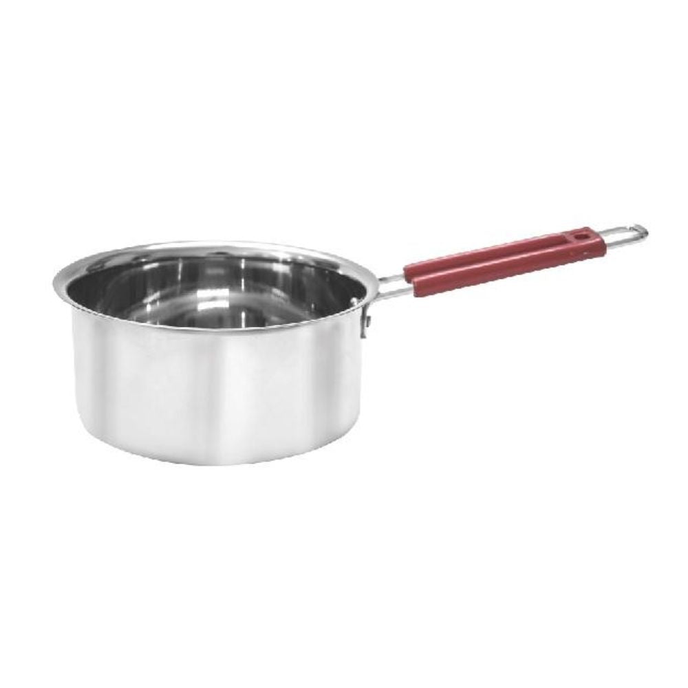 Bengani Stainless Steel 22 Gauge Plain Bottom Saucepan | Silver