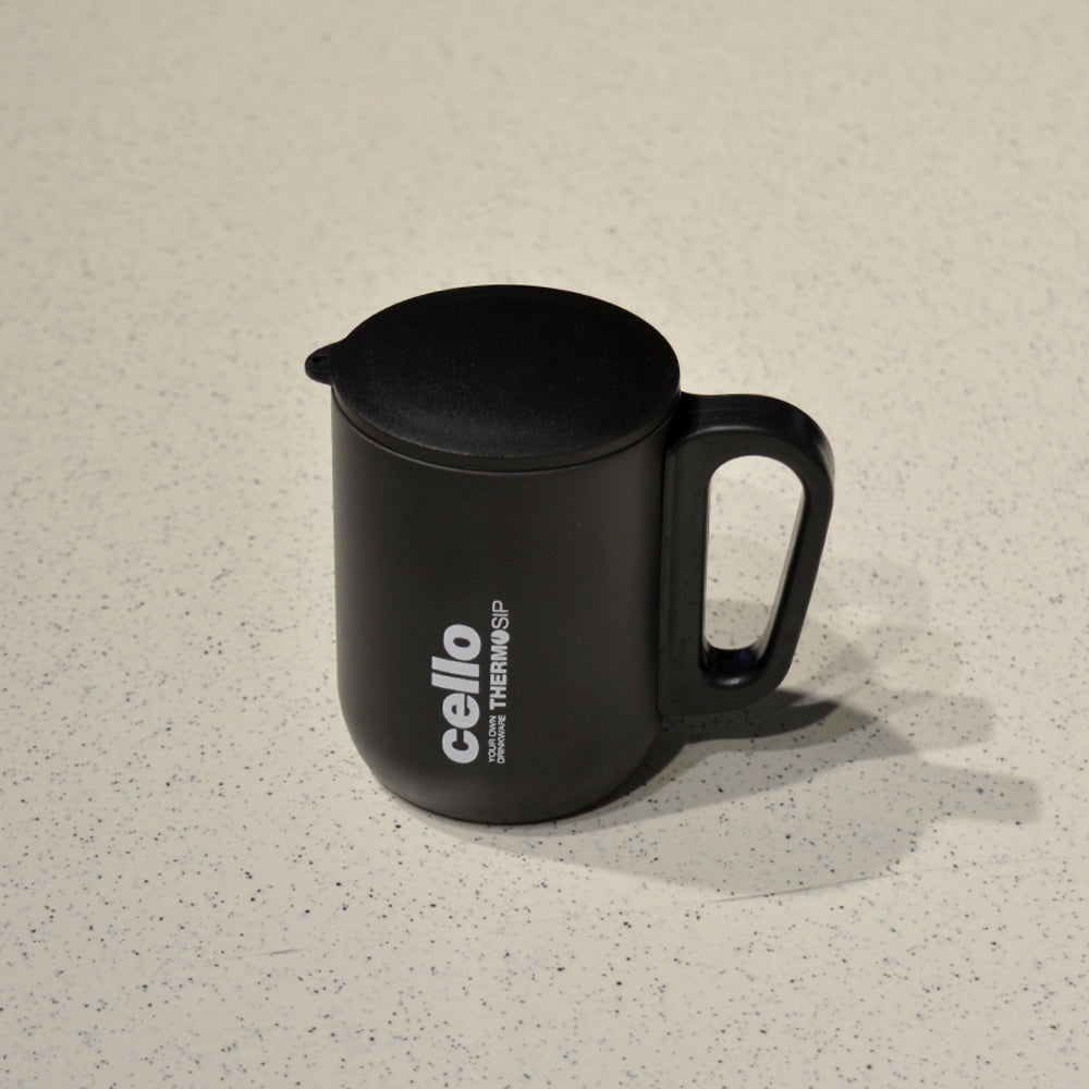 Cello Duro Coffee Style Double Wall Insulated Mug with Lid | 1 Pc