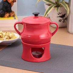 Clay Craft Basic Fondue | 1 Pc | Red
