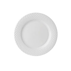 Clay Craft Basic Quarter Plate Ripple | White | 1 Pc