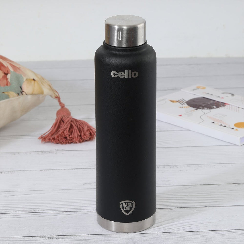 Cello Duro Top Tuff Steel Water Bottle with Durable DTP Coating | 1 Pc