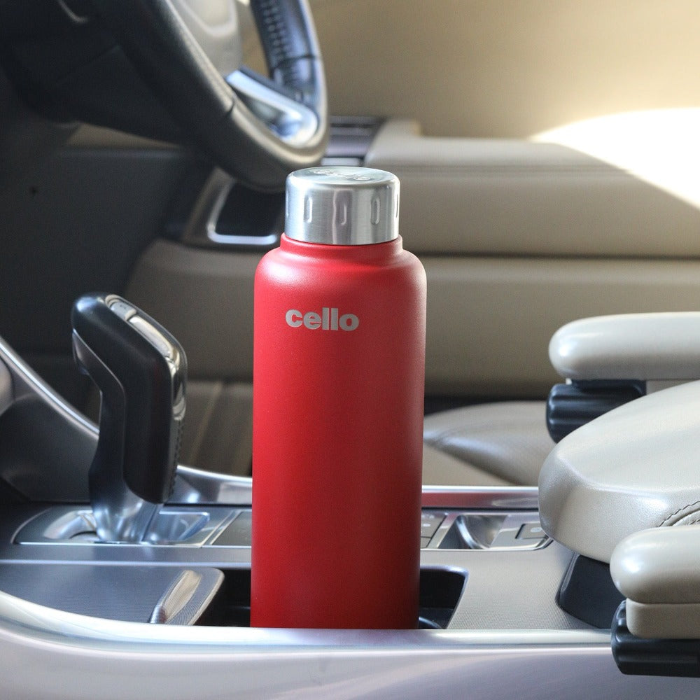 Cello Duro Top Tuff Steel Water Bottle with Durable DTP Coating | 1 Pc