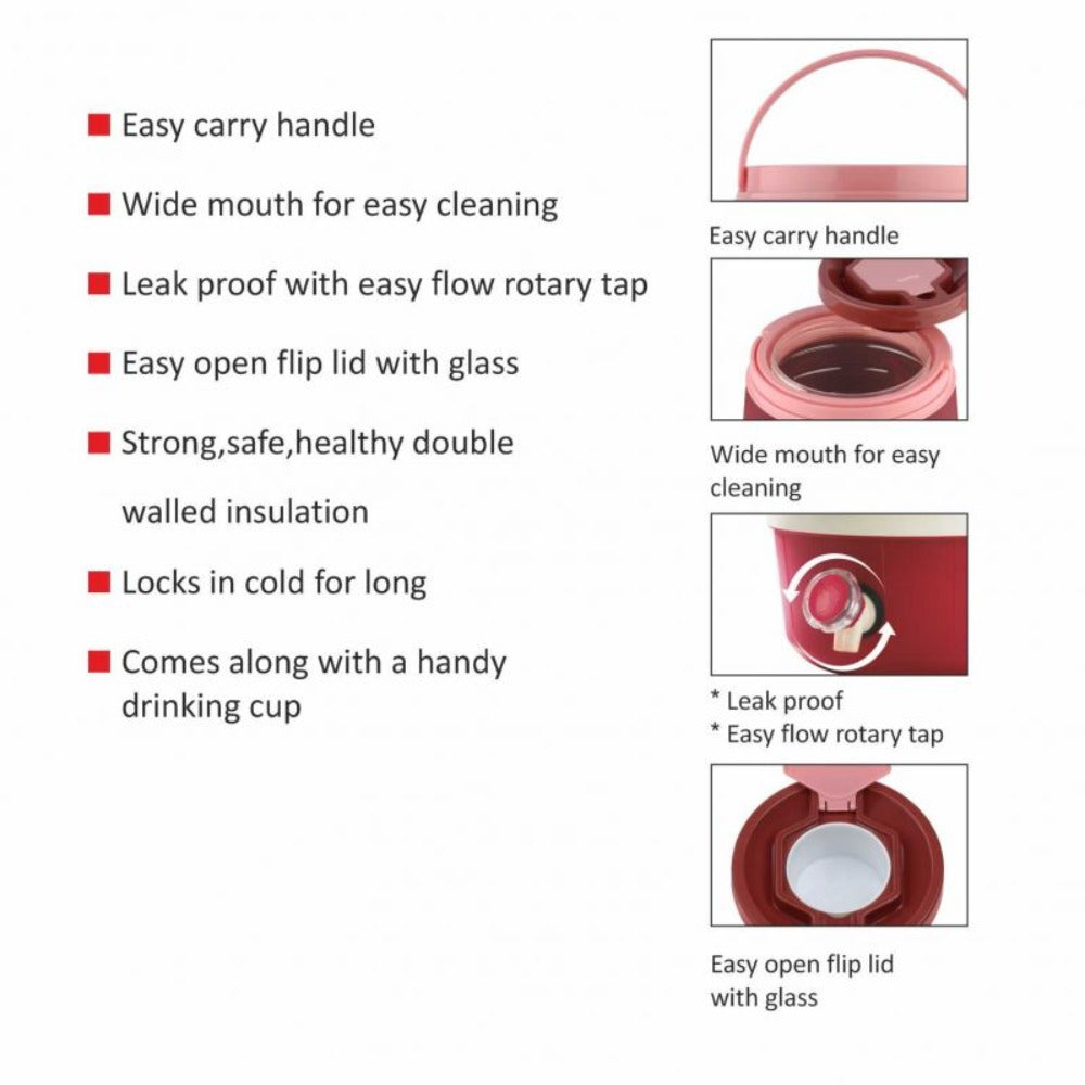 Cello Fountain Plastic Insulated Water Jug