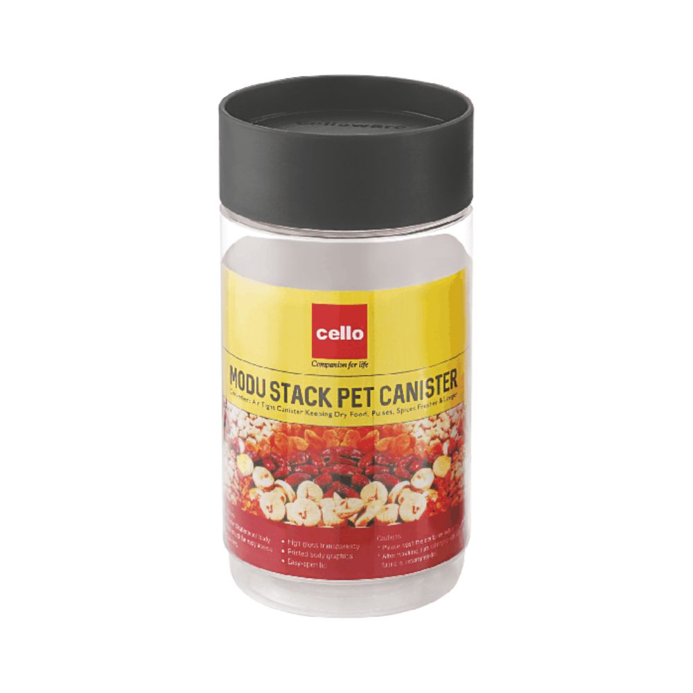 Cello Modustack Plastic Canister | 1 Pc & Set of 2 Pcs