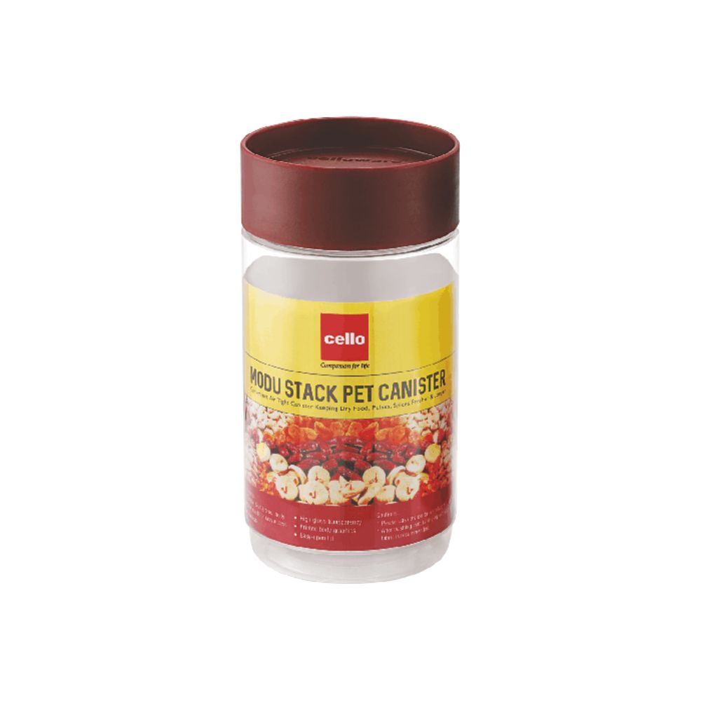 Cello Modustack Plastic Canister | 1 Pc & Set of 2 Pcs