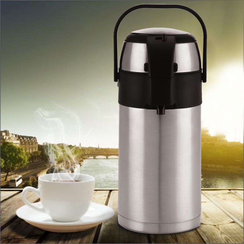 Cello S-VAC Vacuum Insulated Beverage Dispenser | Hot- Cold |Silver