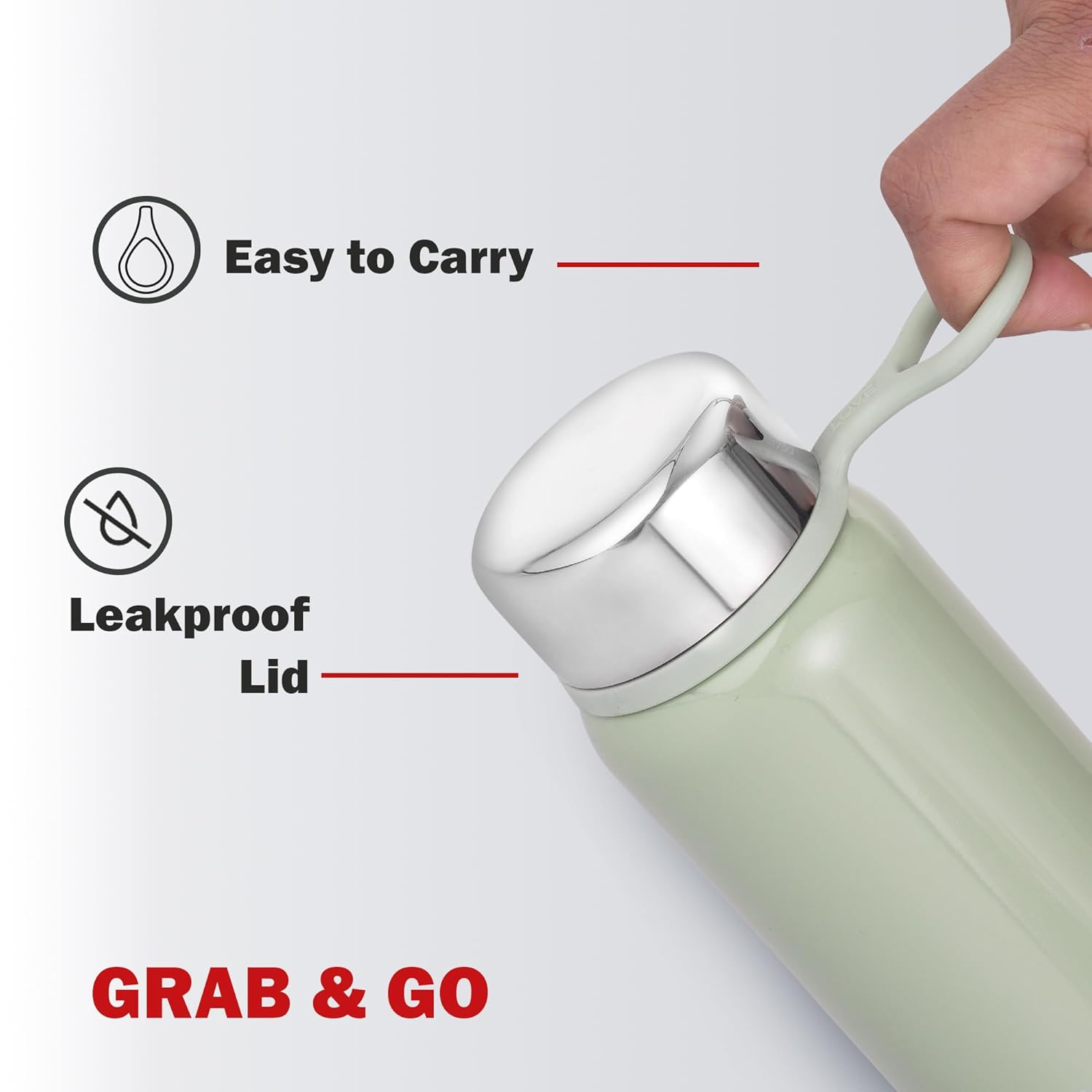Cello Glitz Thermosteel Flask, 300 ML | 24 Hours Hot and Cold Stainless Steel Bottle | Flask for Tea Coffee | Ideal for Office, Gym, Home, Kitchen, Hiking, Travel Bottle