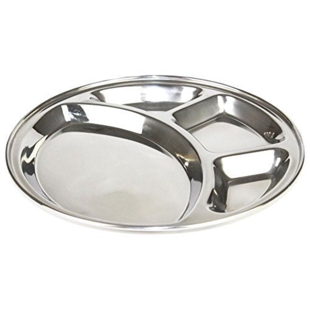 Bengani Stainless Steel 22 Gauge Deluxe Plate | Bhojan Thal | 1 Pc