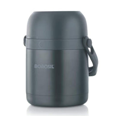 Borosil Hot n Fresh Stainless Steel Insulated Lunchbox | Grey