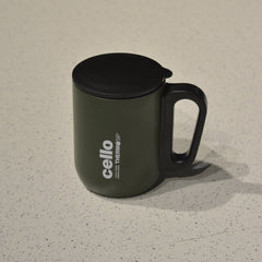 Cello Duro Coffee Style Double Wall Insulated Mug with Lid | 1 Pc