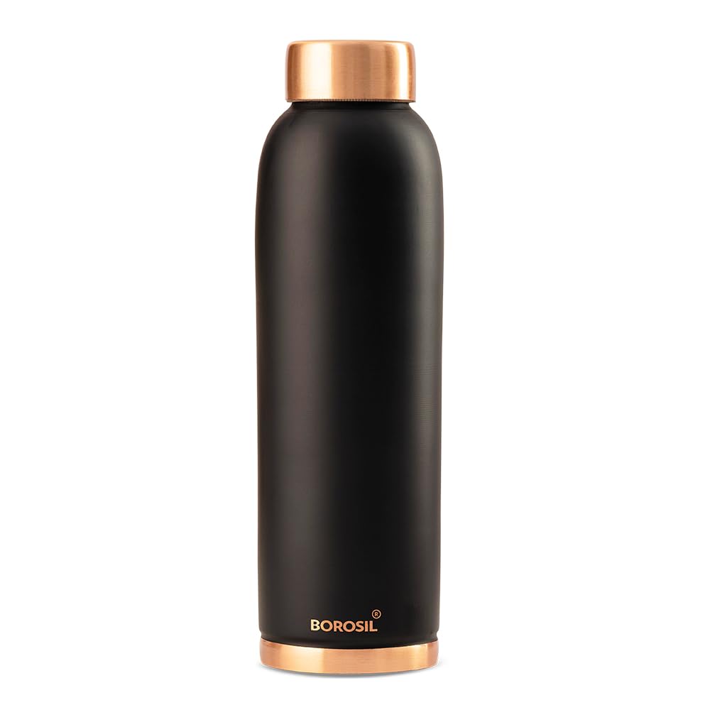 Borosil Eco 1000 ML Powder Coated Matte Finish Copper Bottle | 1 Pc