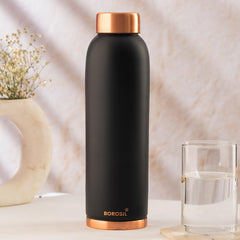 Borosil Eco 1000 ML Powder Coated Matte Finish Copper Bottle | 1 Pc