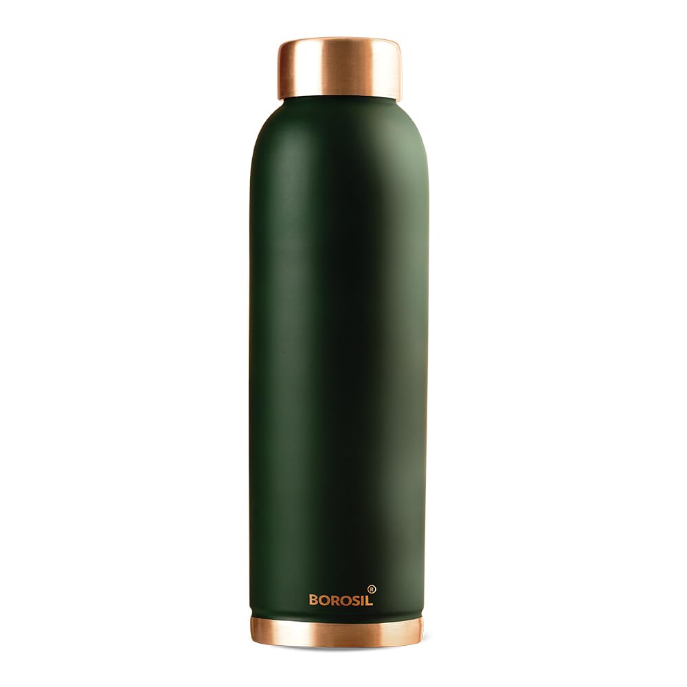 Borosil Eco 1000 ML Powder Coated Matte Finish Copper Bottle | 1 Pc