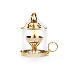 Borosil Brass Mangal Medium Akhand Diya | Golden