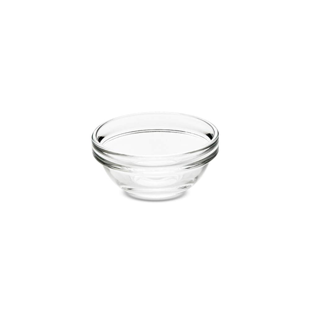 Borosil Stackable Serving Bowls | Oven & Microwave Safe | Transparent | Set of 6 Pcs