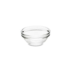Borosil Stackable Serving Bowls | Oven & Microwave Safe | Transparent | Set of 6 Pcs