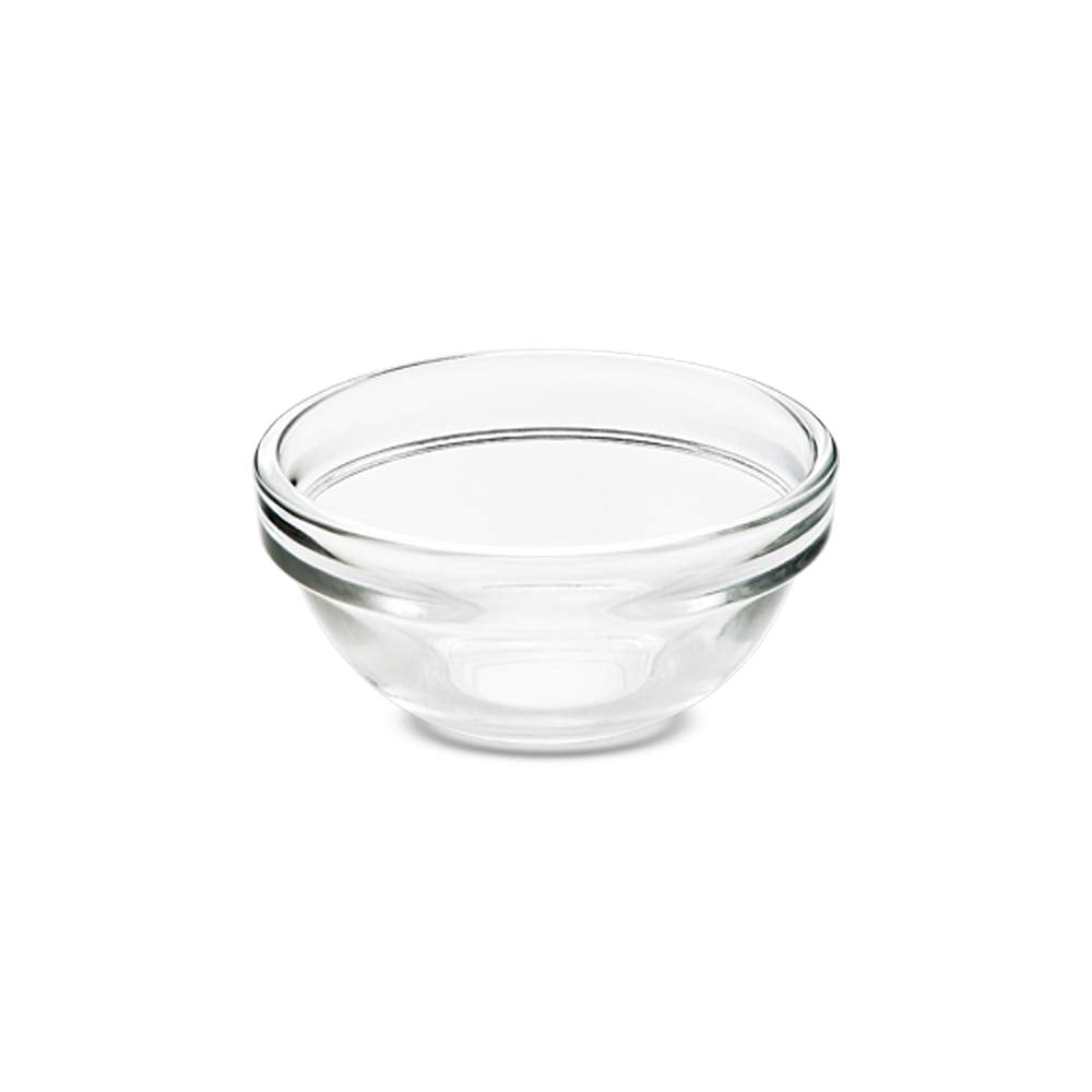 Borosil Stackable Serving Bowls | Oven & Microwave Safe | Transparent | Set of 6 Pcs