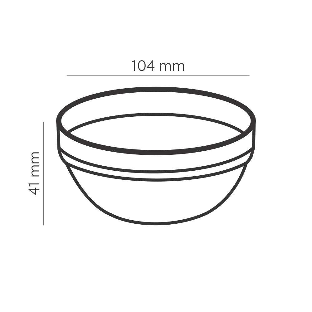 Borosil Stackable Serving Bowls | Oven & Microwave Safe | Transparent | Set of 6 Pcs