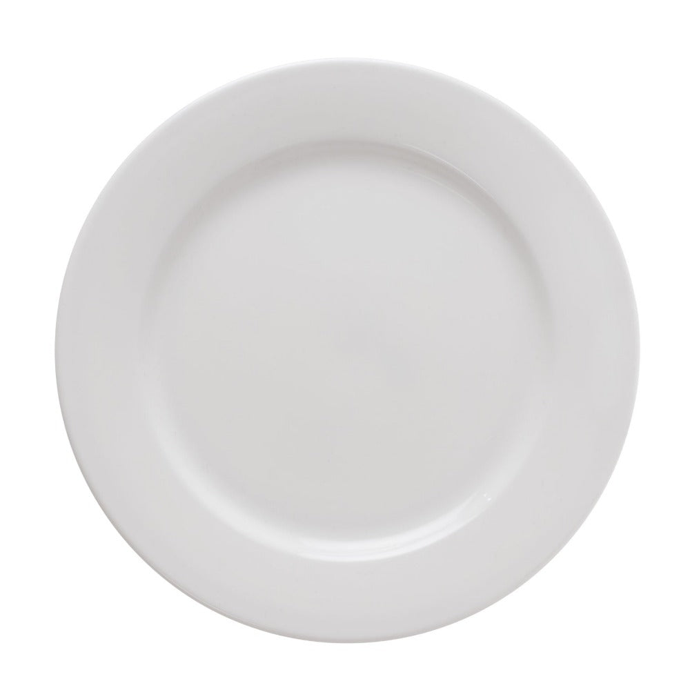 Clay Craft Ceramic Basic Quarter Plate Georgian | White | Set of 4 Pcs