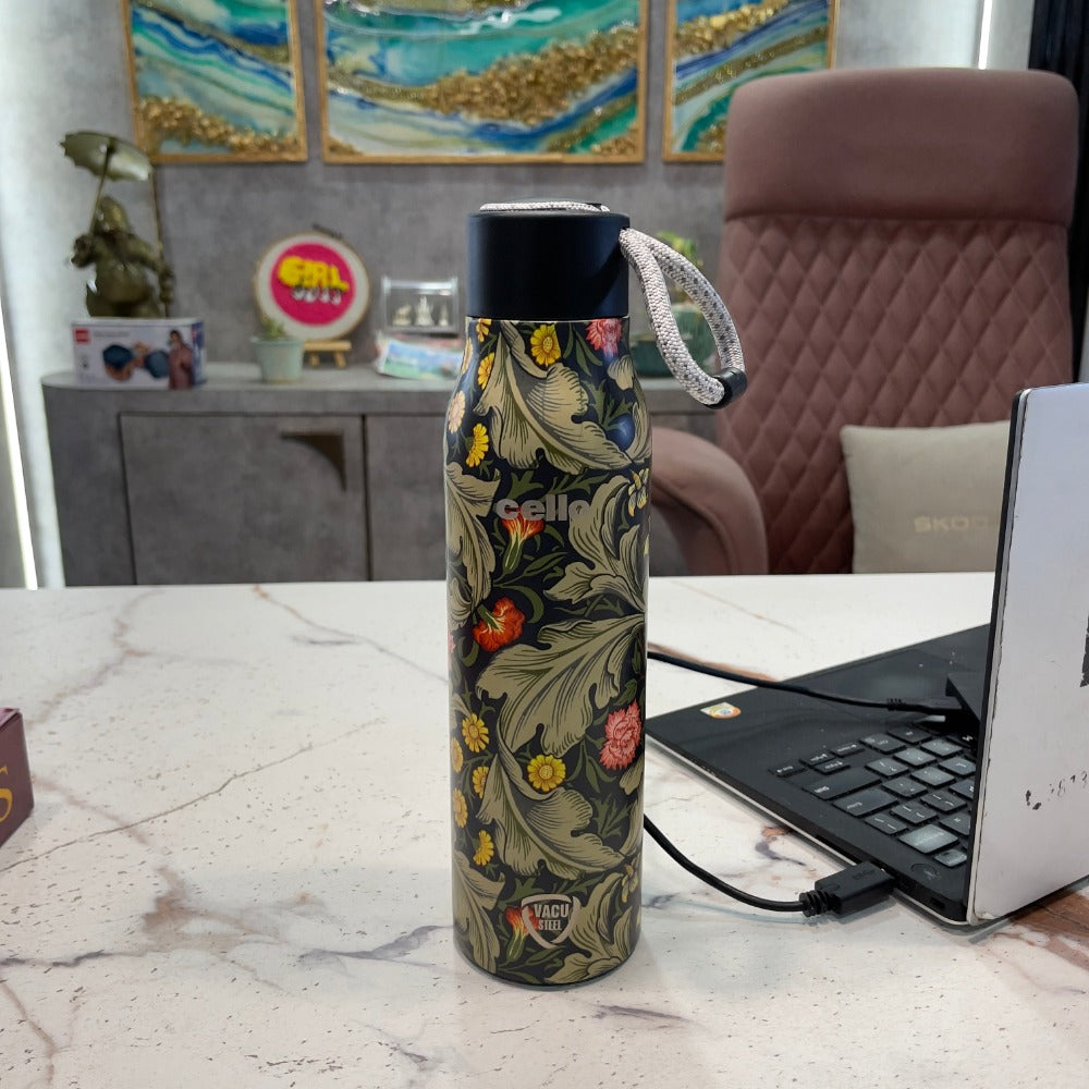 Cello Deezee Flora 750 ML Stainless Steel Water Bottle | 1 Pc