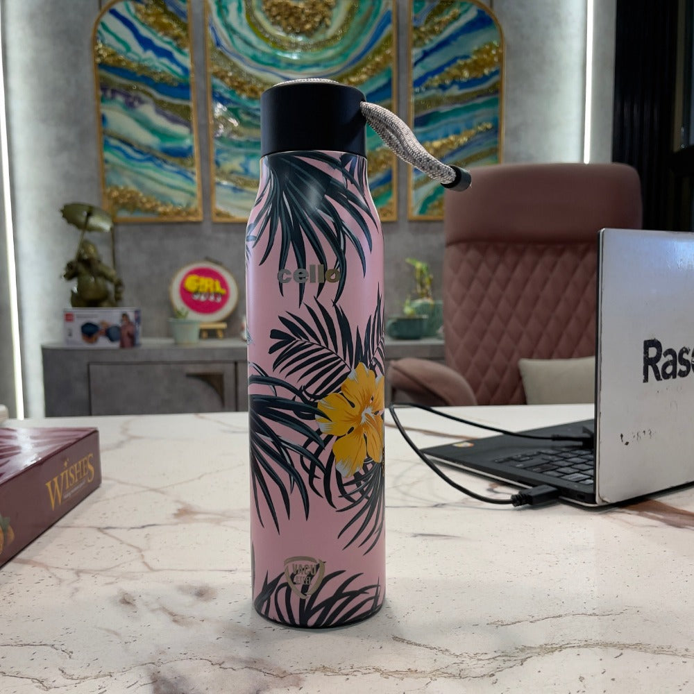 Cello Deezee Flora 750 ML Stainless Steel Water Bottle | 1 Pc
