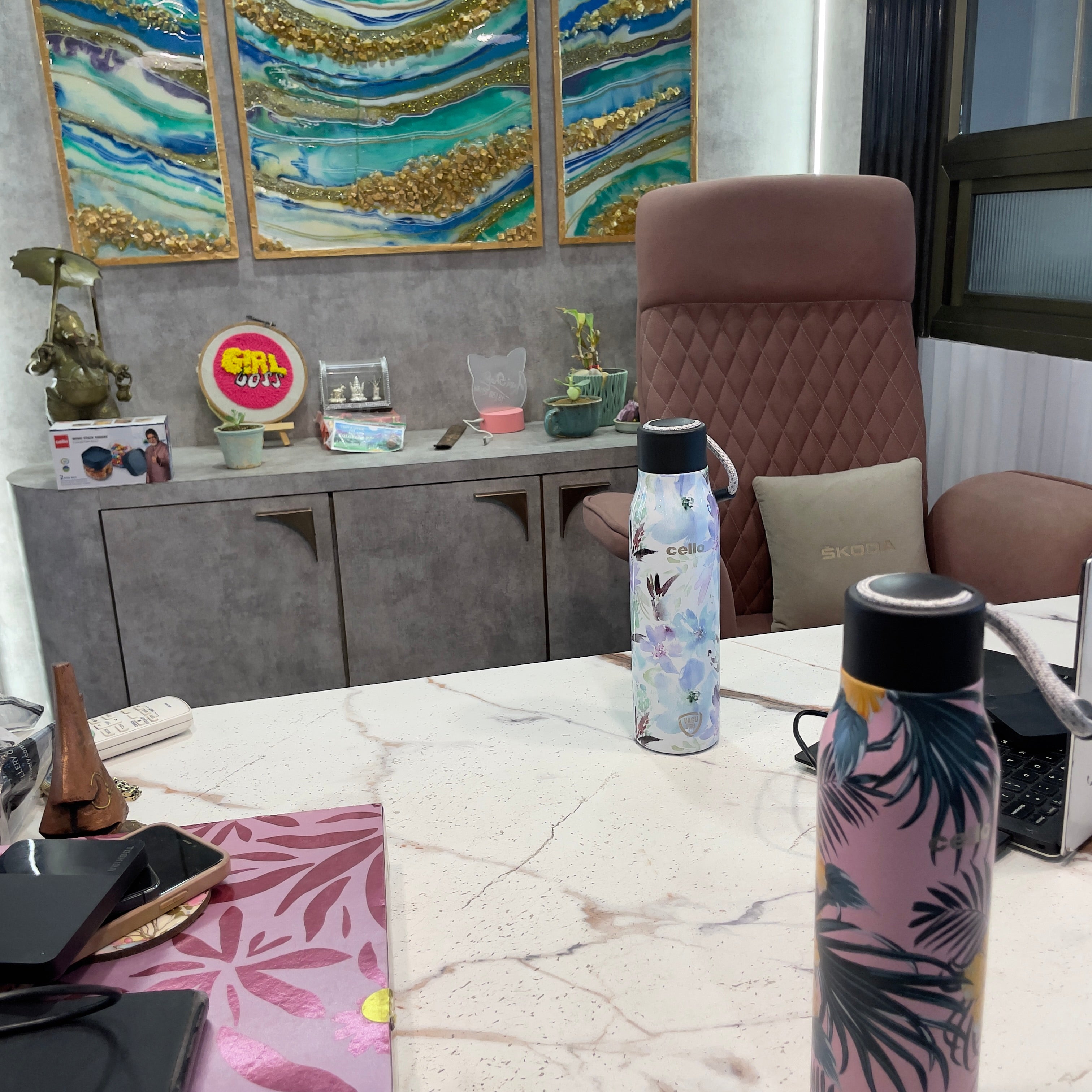 Cello Deezee Flora 750 ML Stainless Steel Water Bottle | 1 Pc