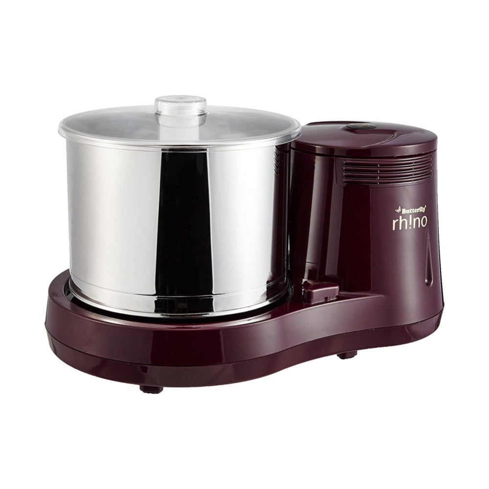 Butterfly Rhino 150 Watts 2 Litre Table Top Wet Grinder | Cherry Red