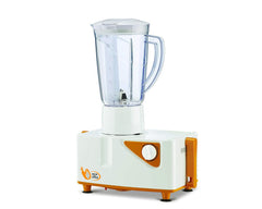 Bajaj Neo JX4 450 Watt Juicer Mixer Grinder with 2 Jars | White & Orange