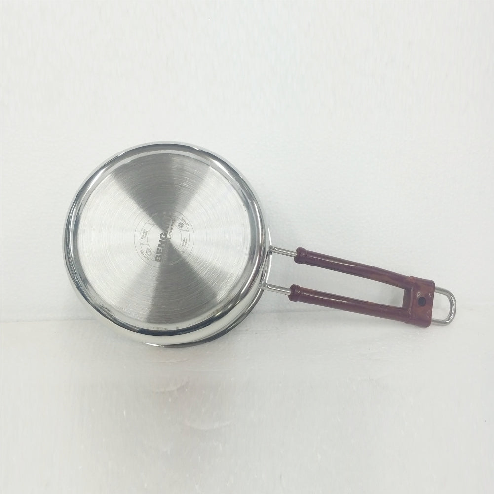 Bengani Stainless Steel 20 Gauge Induction Bottom Saucepan | Silver