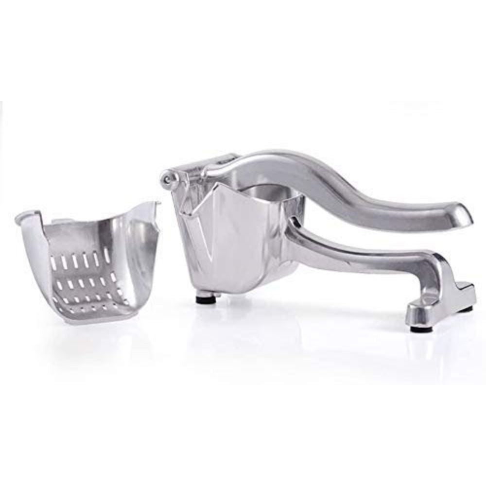 Compact Hand Press Aluminium Fruit Juicer | Silver