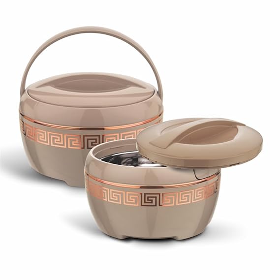 Asian Marco Gold Inner Steel Deluxe Casserole Set | Set Of 2 Pcs
