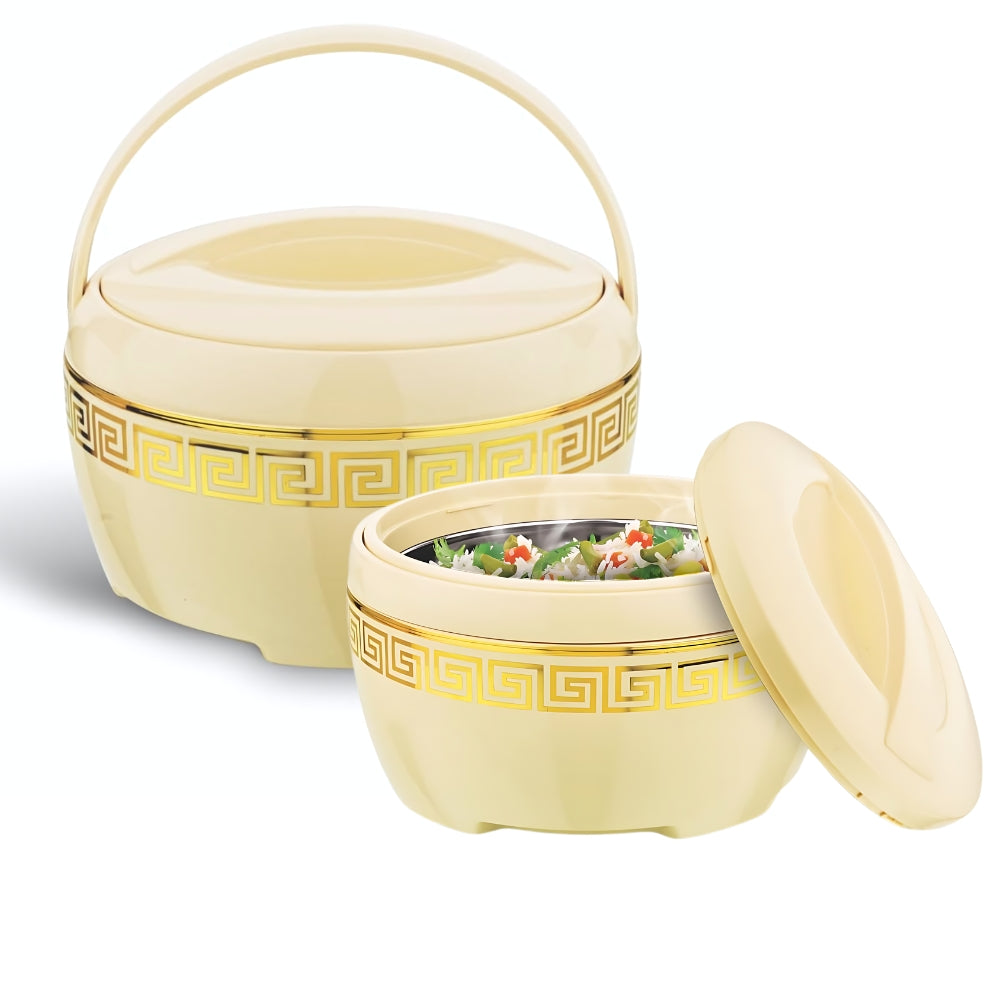 Asian Marco Gold Inner Steel Deluxe Casserole Set | Set Of 2 Pcs