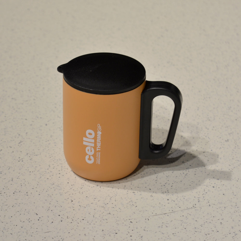 Cello Duro Coffee Style Double Wall Insulated Mug with Lid | 1 Pc