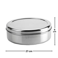 Bengani Stainless Steel 22 Gauge Papad Dabba | 1 Pc