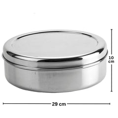 Bengani Stainless Steel 22 Gauge Papad Dabba | 1 Pc