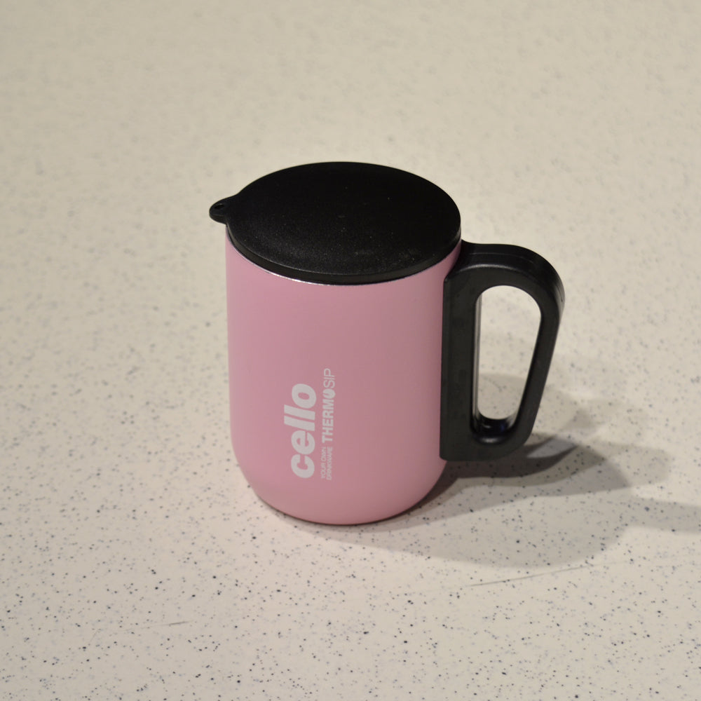 Cello Duro Coffee Style Double Wall Insulated Mug with Lid | 1 Pc
