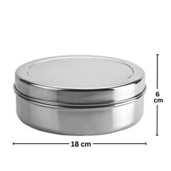 Bengani Stainless Steel 26 Gauge Puri Dabba | 1 Pc