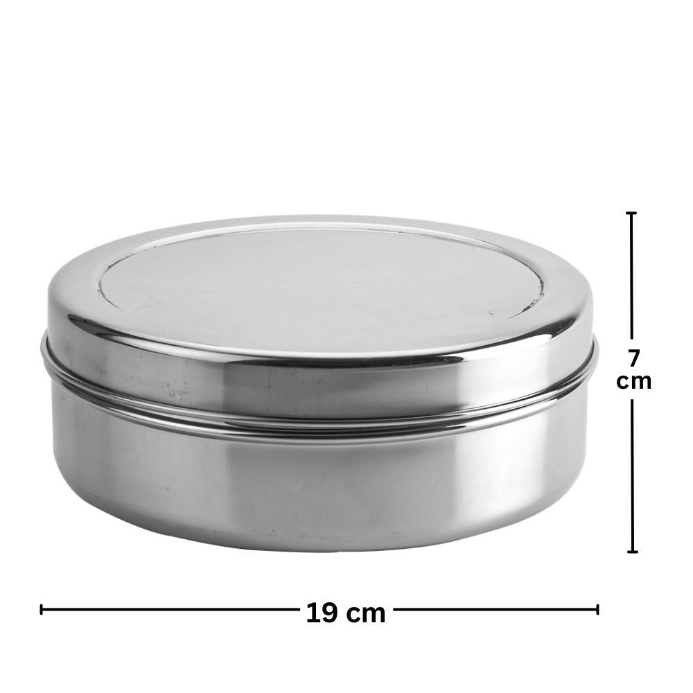 Bengani Stainless Steel 26 Gauge Puri Dabba | 1 Pc