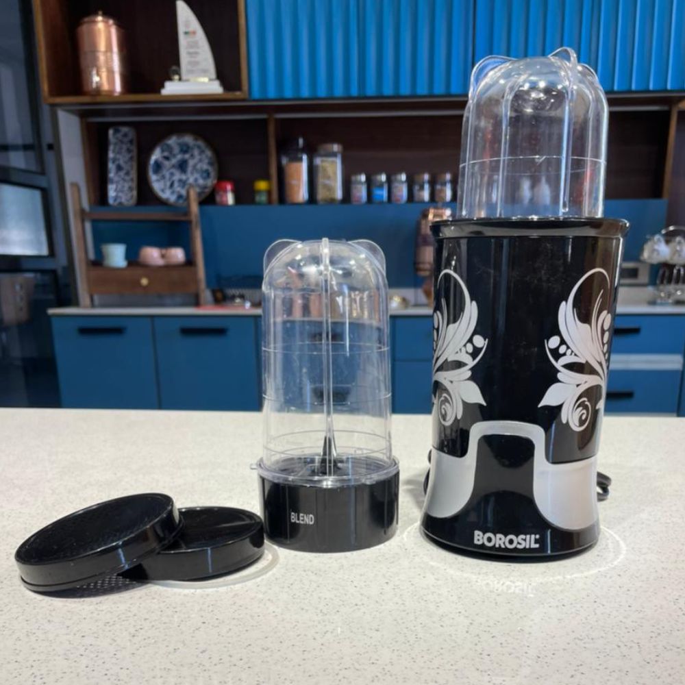 Borosil Nutrifresh 400 Watts NB 01 Blender Grinder & Smoothie Maker | Black