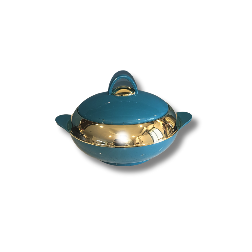 Asian Lotus Chrome Non Deluxe Insulated Casserole | Set of 3 Pcs