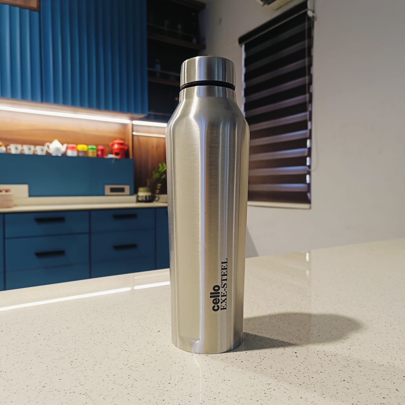 Cello Vertex Stainless Steel Leak-Proof Water Bottle – Stylish, Odorless & Food-Grade Hydration Solution for Cold Drinks| Sleek | Stylish | 100% Stainless steel | 1000 ML