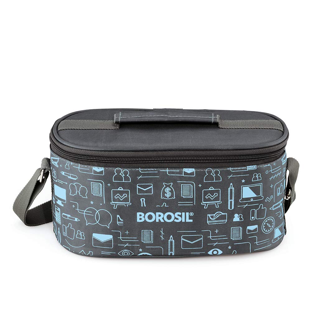 Borosil Carryfresh 4 Containers Stainless Steel Insulated Lunch Box