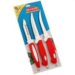 Decent Deluxe Knife & Peeler Set | Set of 3 Pcs