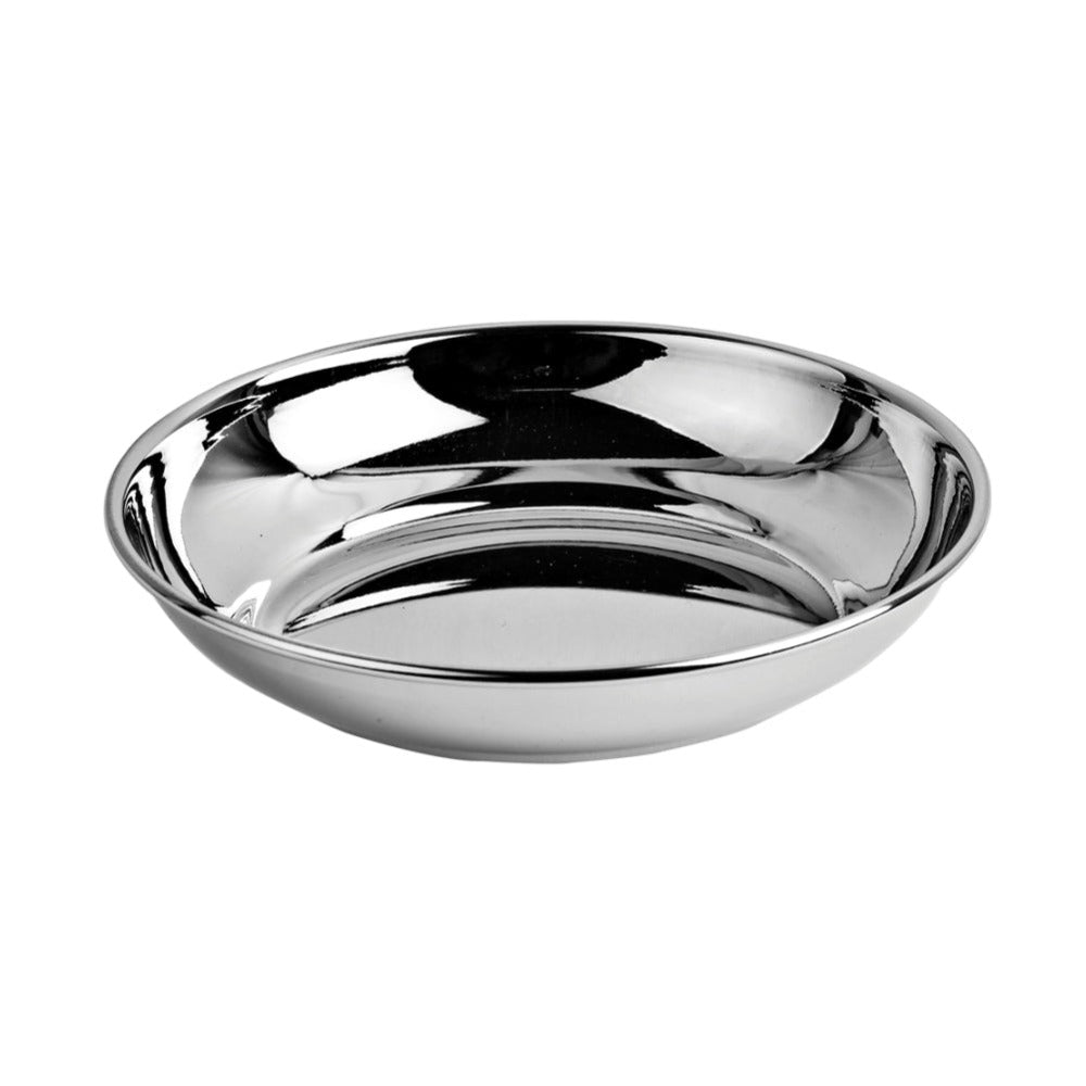 Bengani Stainless Steel Rajbhog 22 Gauge Halwa Plate | 1 Pc