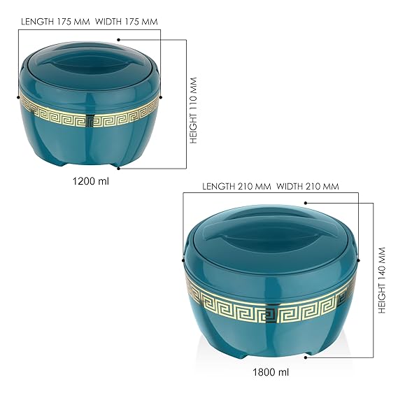 Asian Marco Gold Inner Steel Deluxe Casserole Set | Set Of 2 Pcs